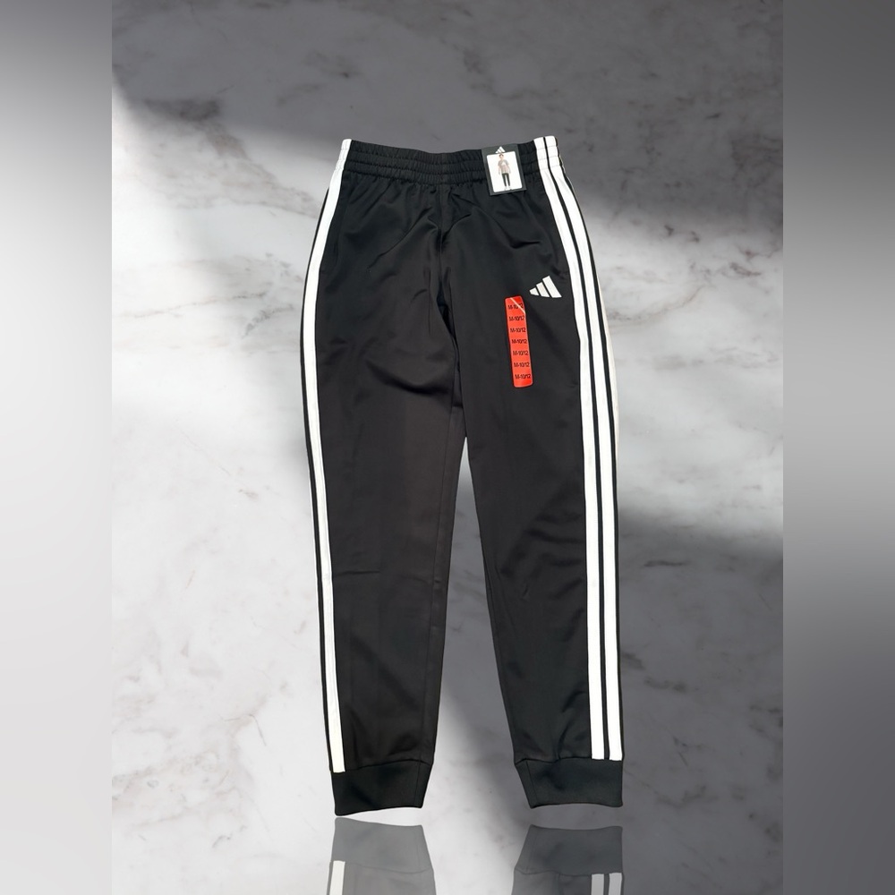 Adidas Youth Black Track Pants Size Medium.